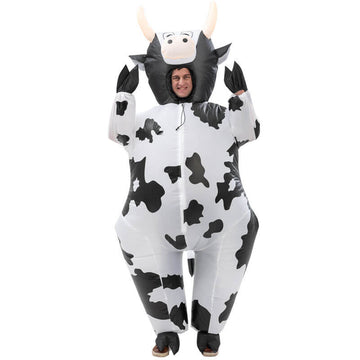 Halloween Inflatable Cow Costume Adults Halloween Funny Blow Up Inflatable Costumes